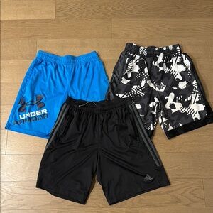 Under Armour Blue and Black Athletic Shorts